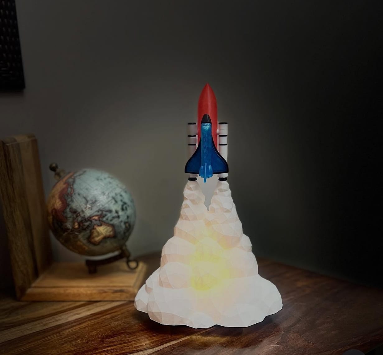 Space Launch Night Lamp