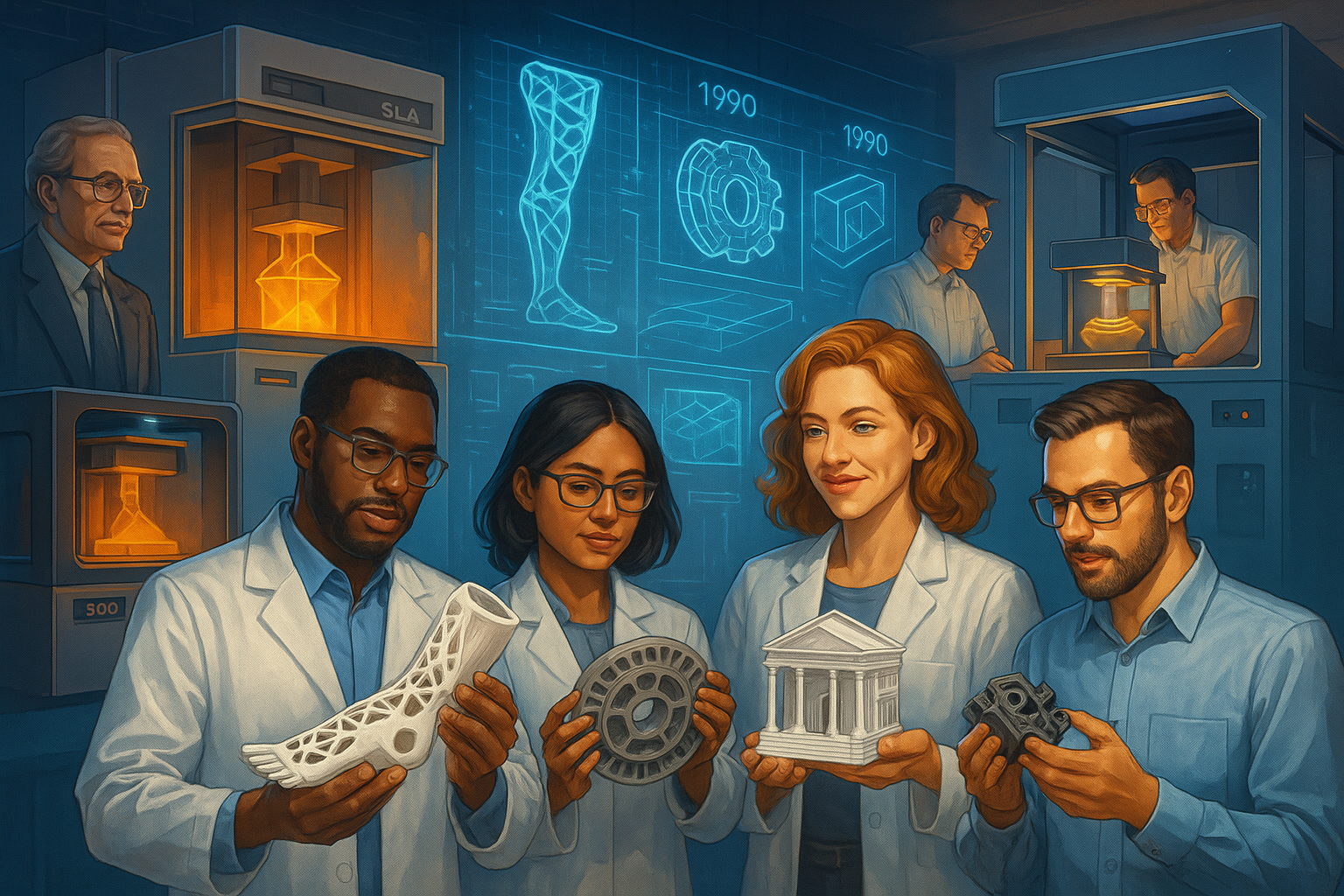 pioneers in the field of 3d pirnting 